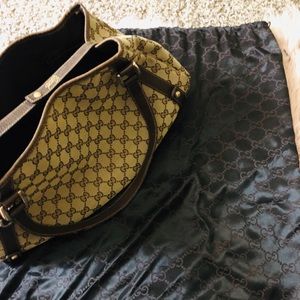 Gucci GG Monogram Abbey Hobo Shoulder Bag